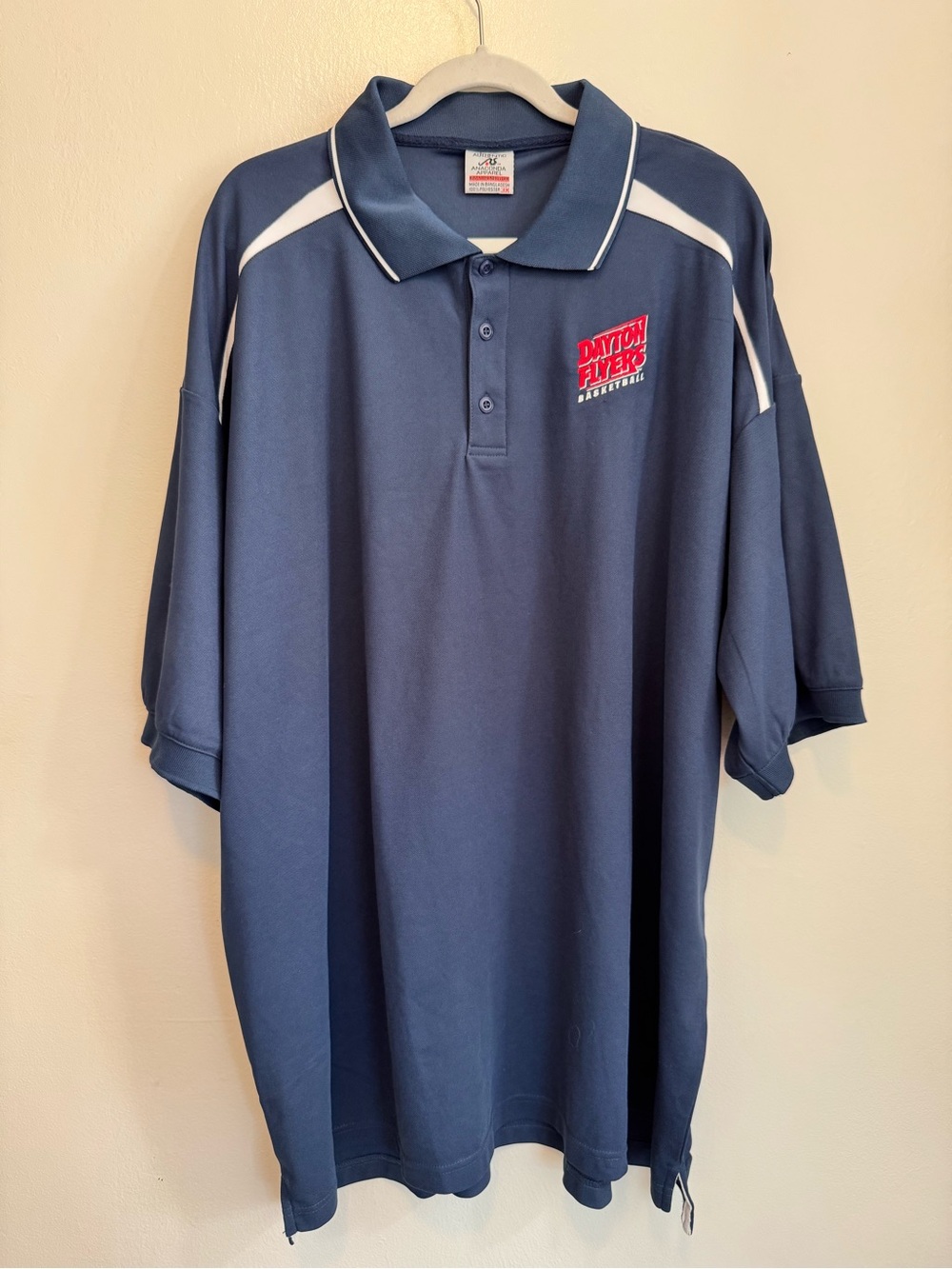 UNIVERSITY OF DAYTON FLYERS Basketball Anaconda Apparel Polo Shirt Men's Sz. 3X